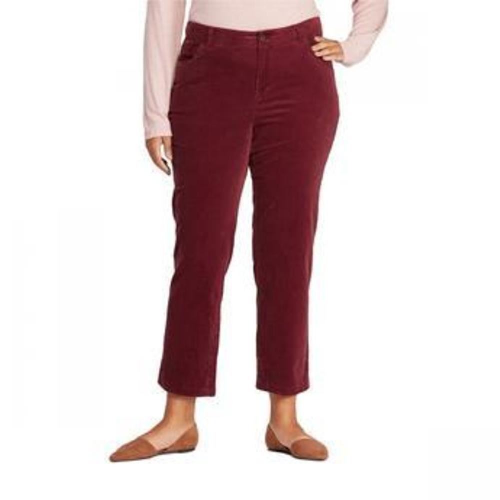 SKINNY CROPPED CORDUROY PANTS - CLEARANCE